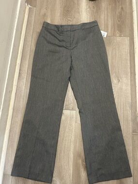 Gray Straight-Leg Women's Dress Pants